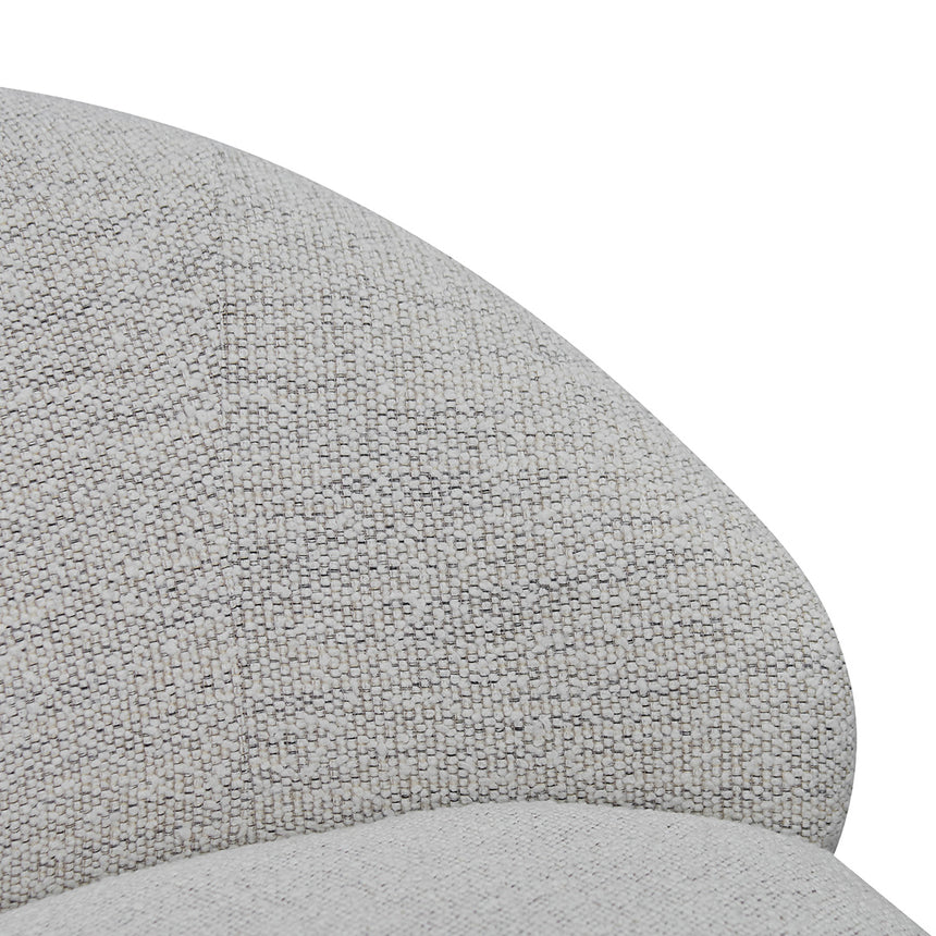 Swivel Fabric Lounge Chair - Fog Grey