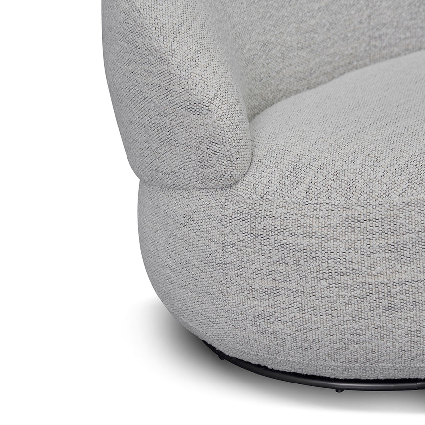 Swivel Fabric Lounge Chair - Fog Grey
