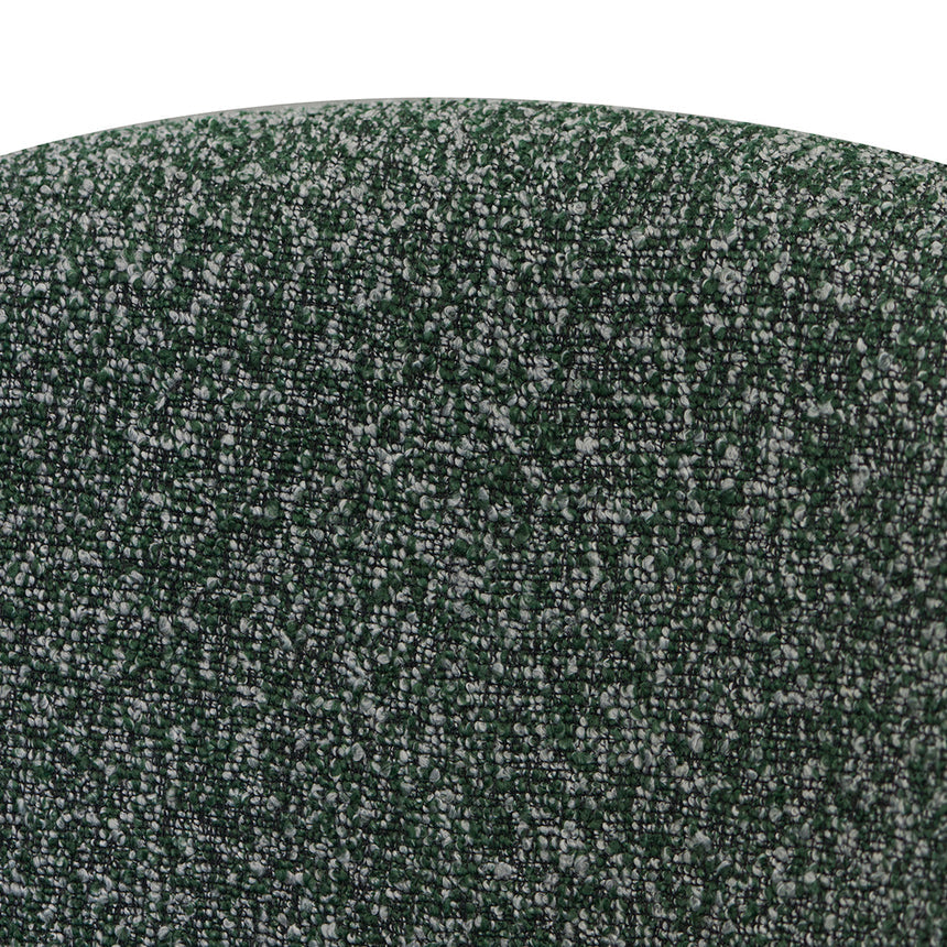 Fabric Armchair - Green Boucle