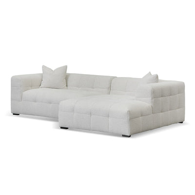 Right Chaise Sofa - Pearl Boucle