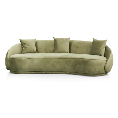 4 Seater Fabric Sofa - Elegant Sage