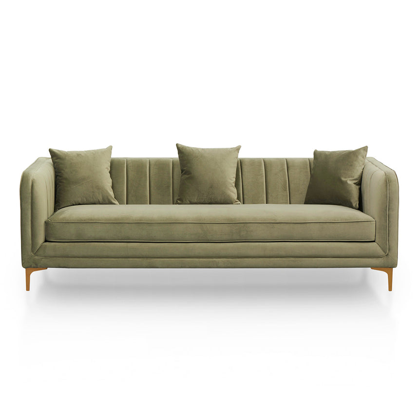 3 Fabric Seater Sofa - Elegant Sage
