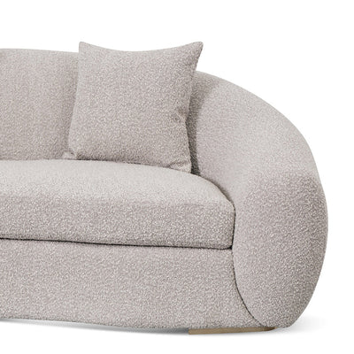 3 Seater Sofa - Ash Grey Boucle