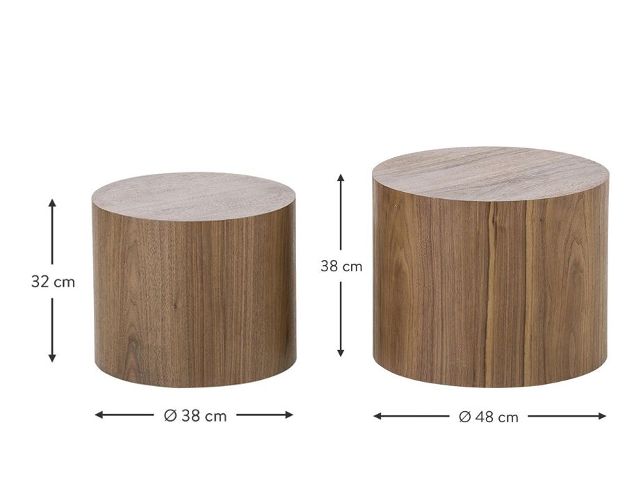 Stump Table Set - Walnut