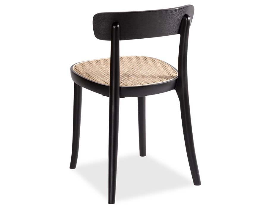 Liana Chair - Black Frame with Cane Seat