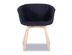 Lonsdale Arm Chair - Natural - Black Fabric
