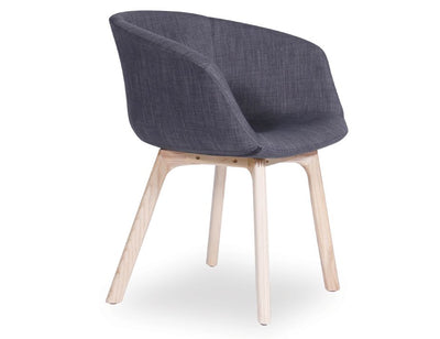 Lonsdale Arm Chair - Natural - Charcoal Fabric