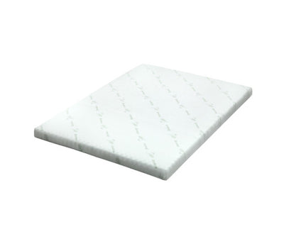 Bedding Cool Gel Memory Foam Mattress Topper w/Bamboo Cover 8cm - King