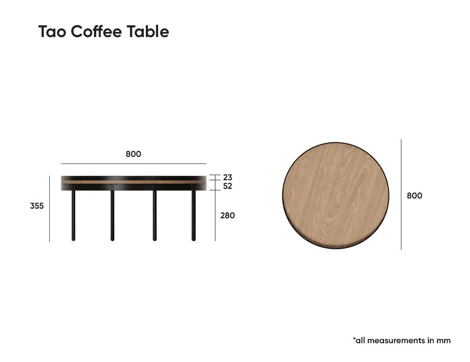 Tao Table - Large - Black - Black