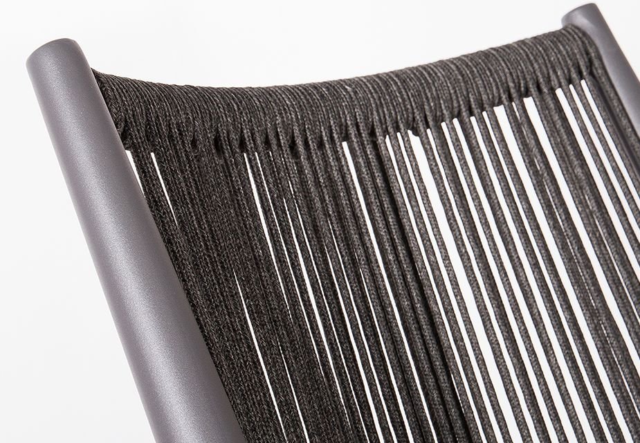 Minori Lounge Chair - Outdoor - Charcoal - Dark Grey Cushion