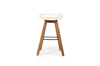 Oceanic Outdoor Backless Counter Stool - White - Set of 2