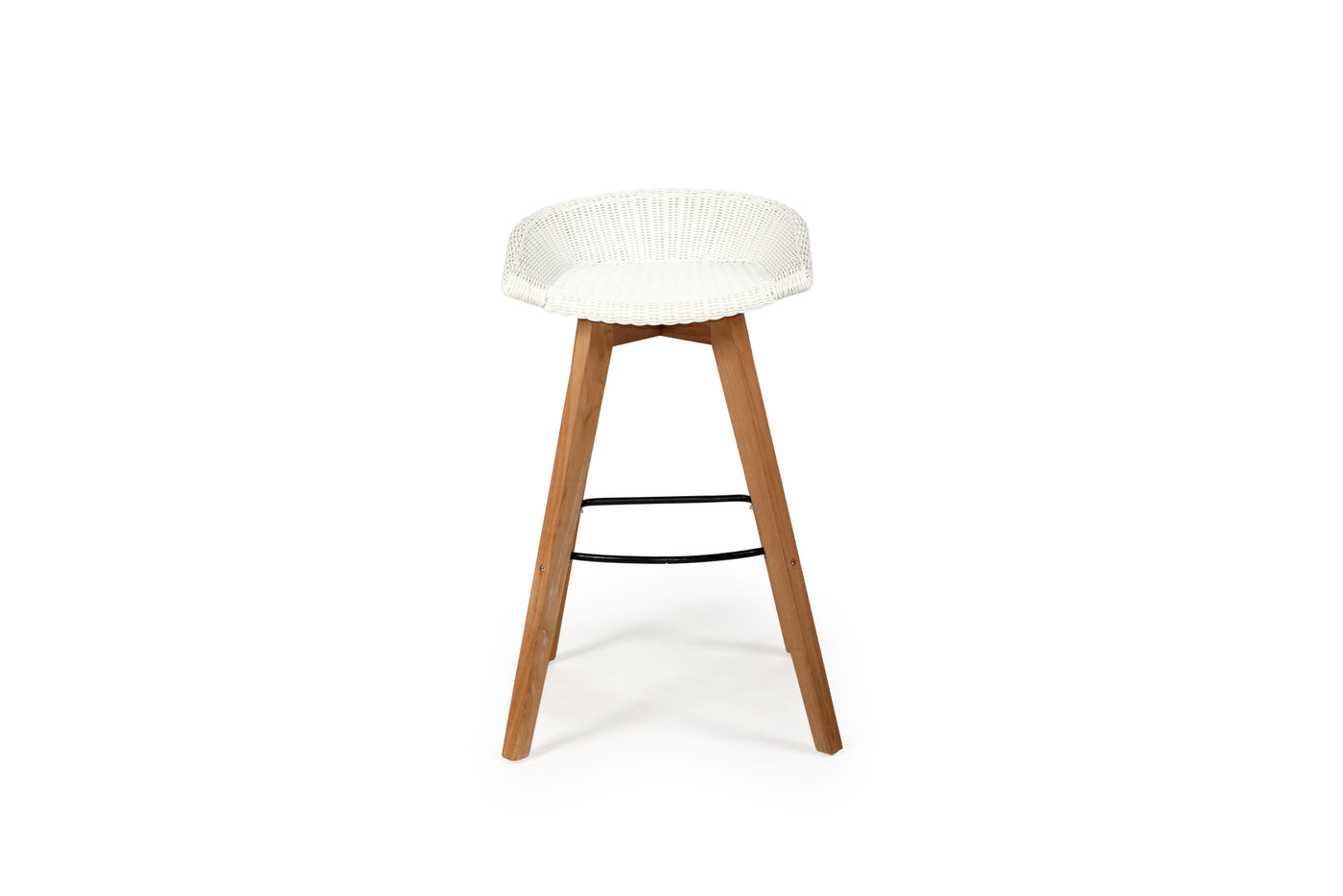 Oceanic Outdoor Backless Counter Stool - White - Set of 2