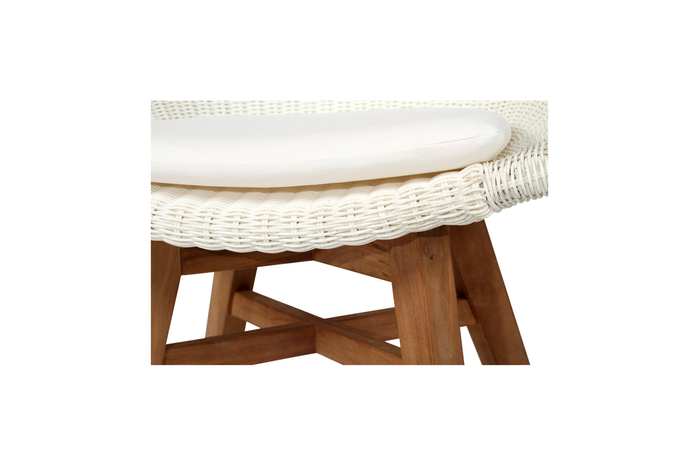 Oceanic Outdoor Dining Chair - White - Set of 2