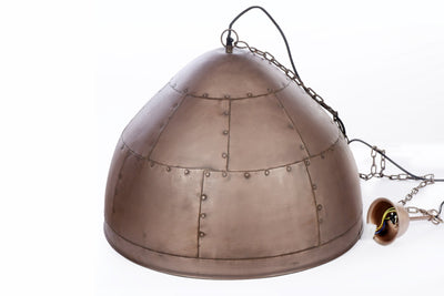 P51 Medium - Antique Copper - Iron Riveted Dome Pendant Light - House of Isabella AU