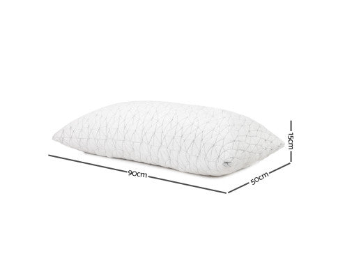 Bedding Set of 2 Rayon King Memory Foam Pillow