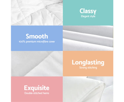Bedding Super King Size 700GSM Bamboo Microfibre Quilt