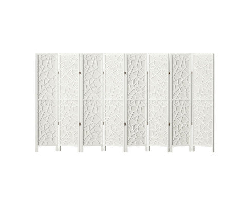Artiss 8 Panel Room Divider Screen 325x170cm Clover White