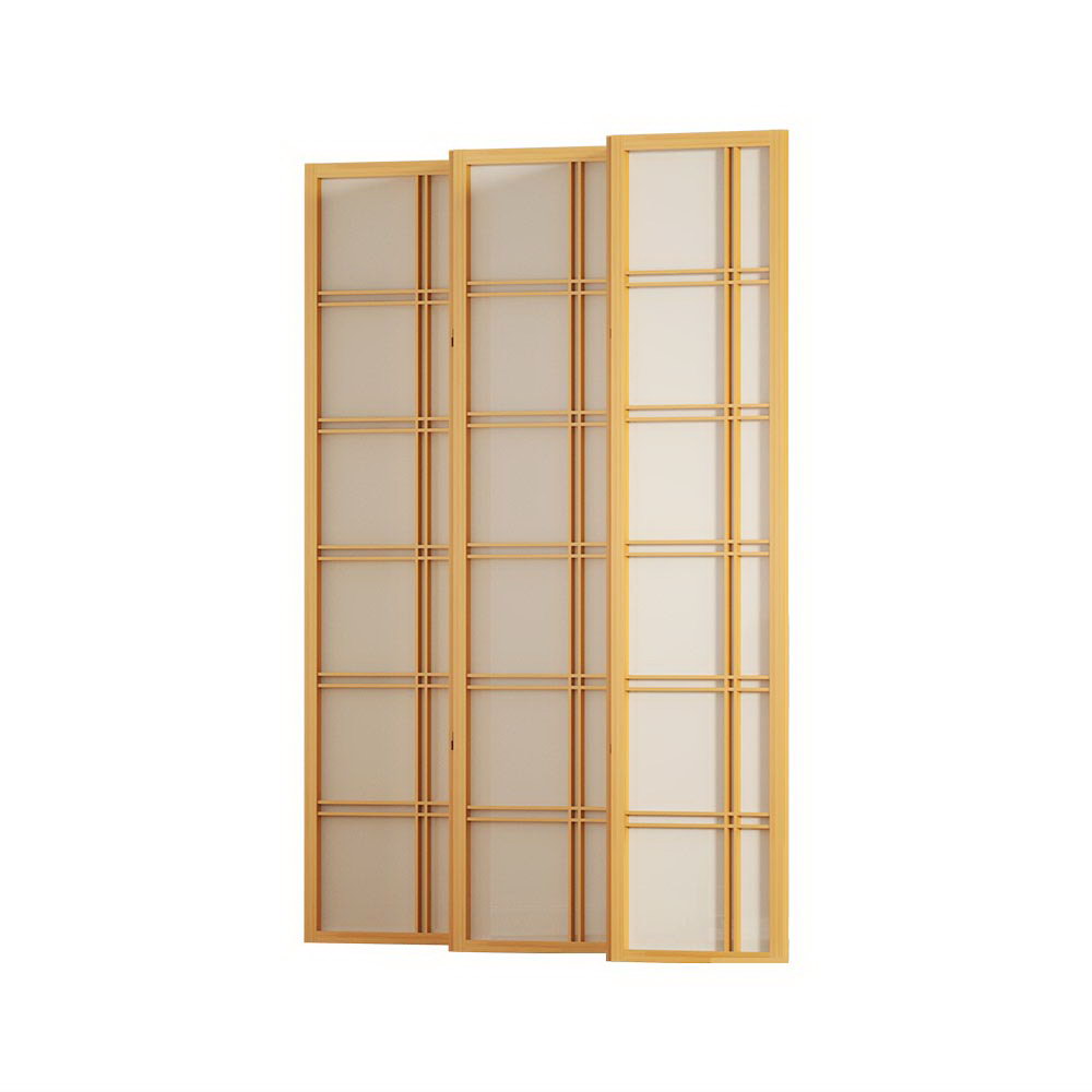 Room Divider Screen Privacy Wood Dividers Stand 6 Panel Nova Natural