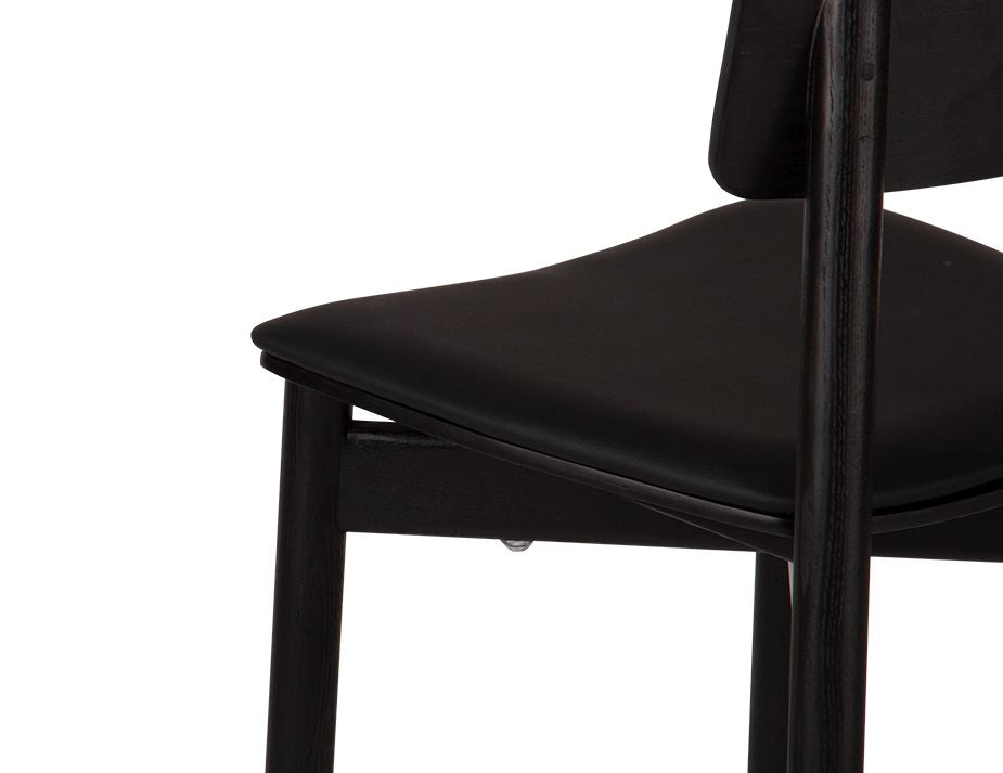 Andi Chair - Black Ash - Black Pad