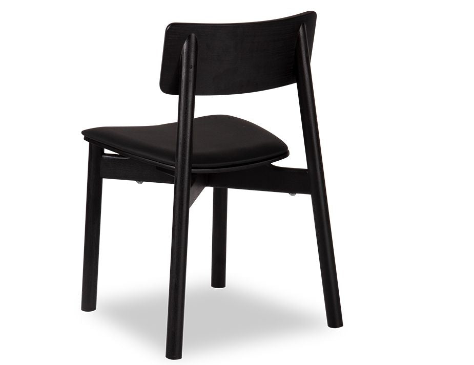 Andi Chair - Black Ash - Black Pad