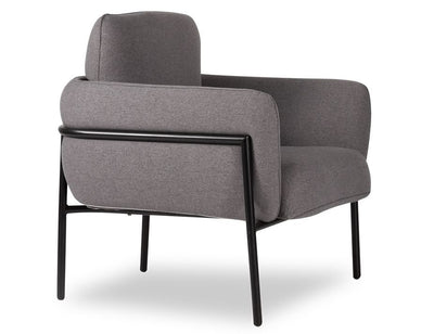 Charlie Single Seater Lounge Chair Grey