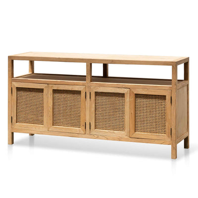 Sideboard Unit - Natural with Rattan Doors