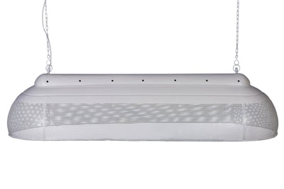 Riva Extra Long - Matt White - Perforated Iron Elongated Pendant Light - House of Isabella AU