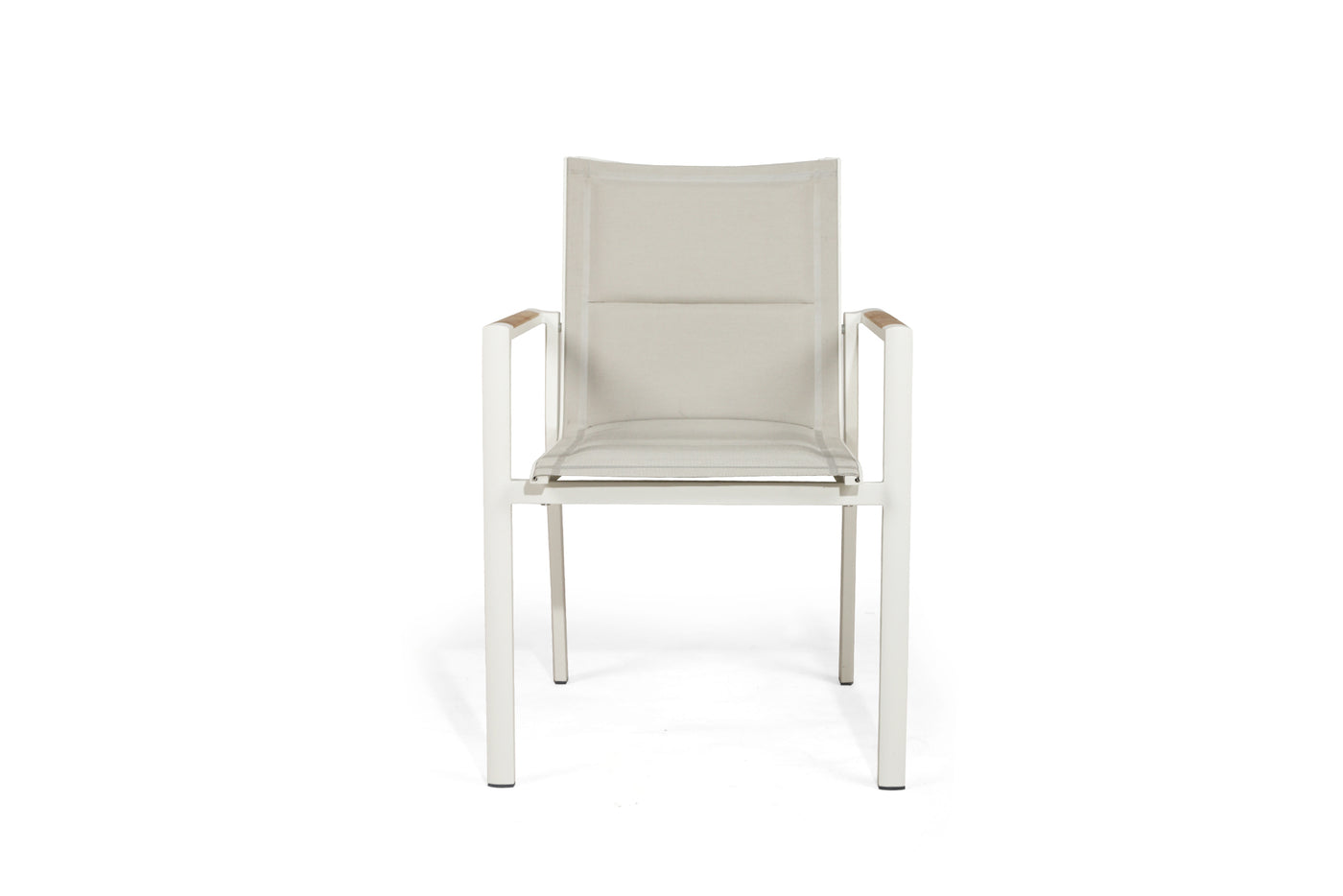 Deniro Stackable Outdoor Dining Chair -White - Set of 4