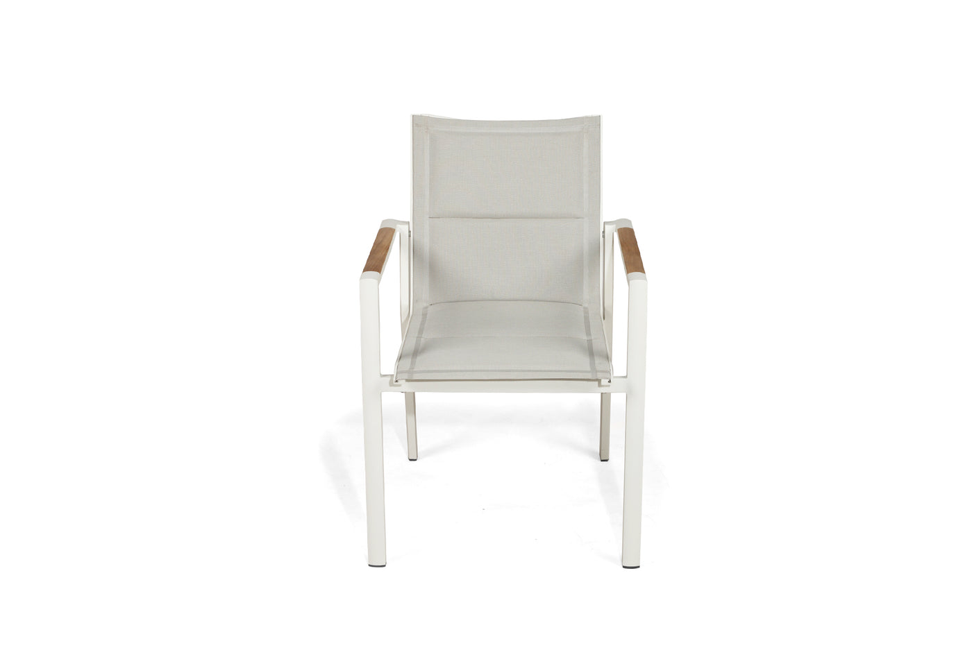 Deniro Stackable Outdoor Dining Chair -White - Set of 4