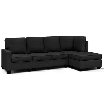 Artiss Sofa Lounge Set 5 - Dark Grey