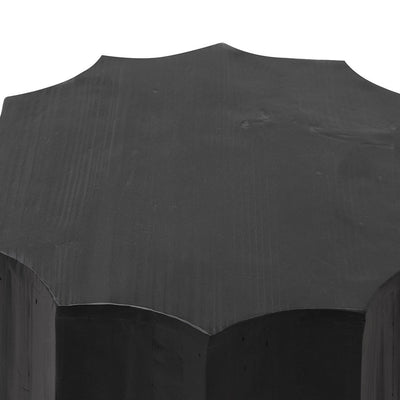 40cm (D) recycled Side Table - Full Black
