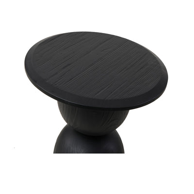 Round Side Table - Full Black