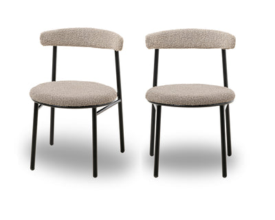 Nook Dining Chair -€“ Boucle Taupe (set of 2)