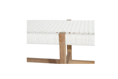 Texan Bench Seat - White - Close Weave -2m