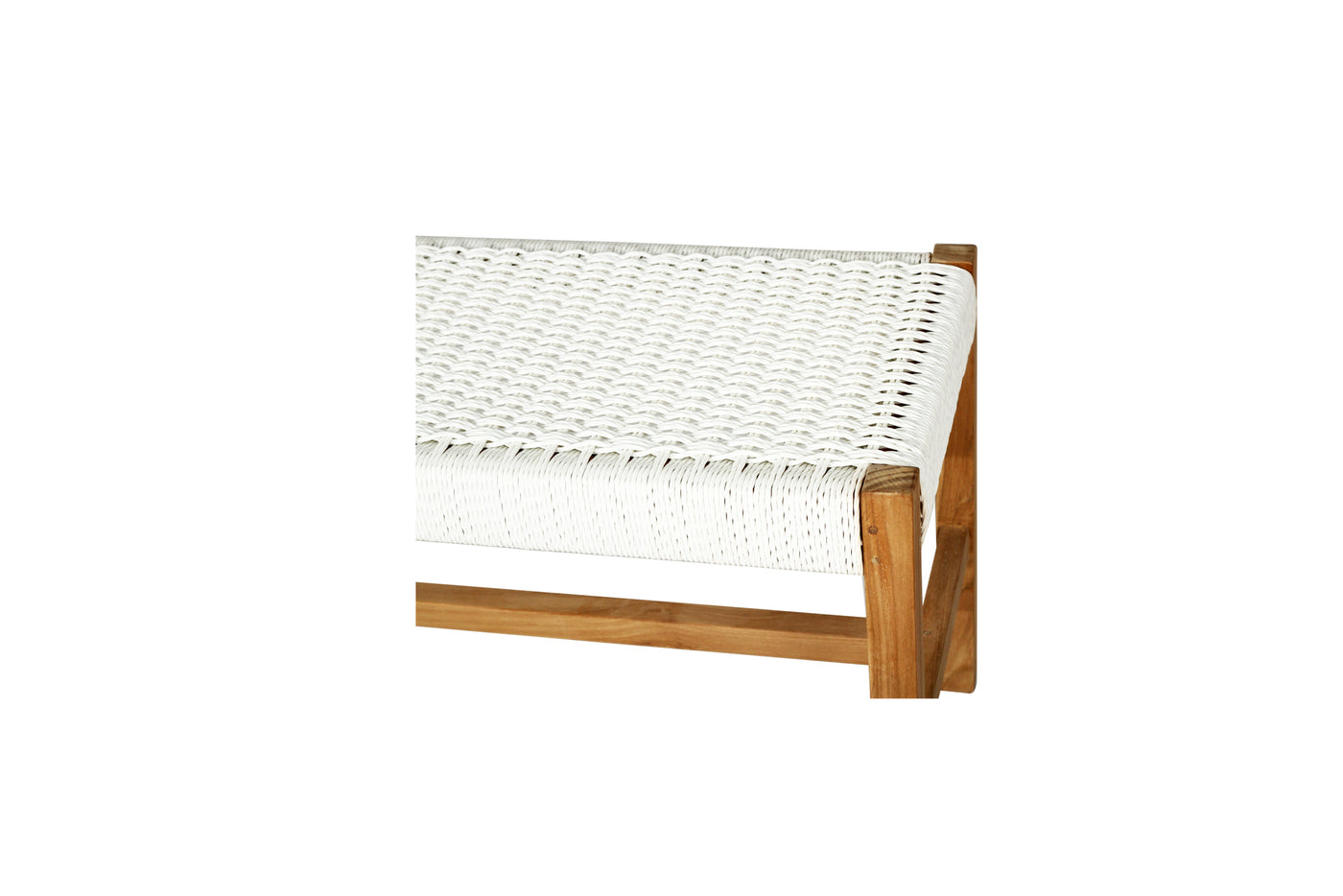 Texan Bench Seat - White - Close Weave
