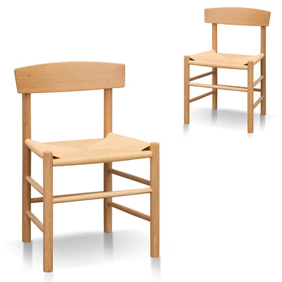 Rattan Dining Chair - Natural (Set of 2)