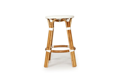 Hillary Backless Counter Stool - White