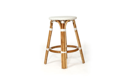Hillary Backless Counter Stool - White