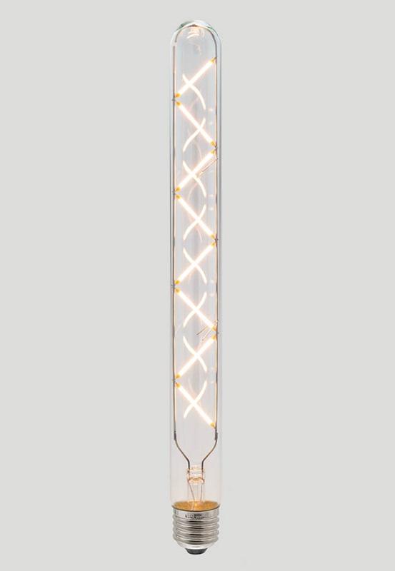 T30 Criss Cross LED Filament - Clear Glass - 6W E27 2200k - House of Isabella AU