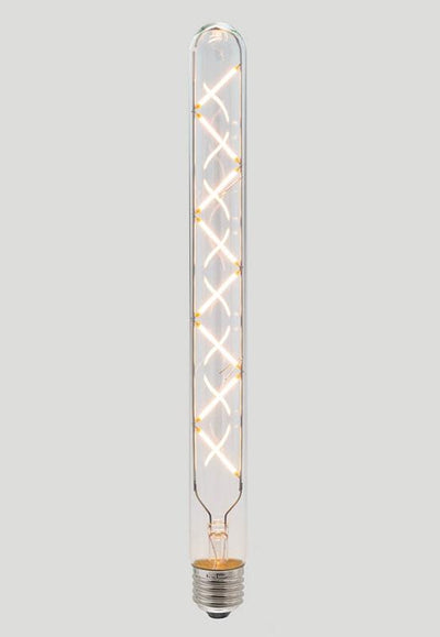 T30 Criss Cross LED Filament - Clear Glass - 6W E27 2200k - House of Isabella AU