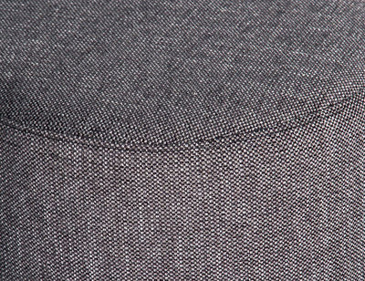 Tito Ottoman - Charcoal Fabric