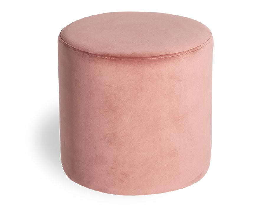 Tito Ottoman - Blush Pink Velvet