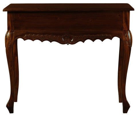 Sierra Carved 1 Drawer Sofa Table (Mahogany)