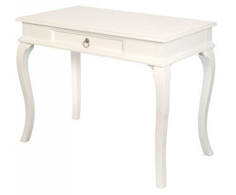 Queen Ann 1 Drawer Sofa Table (White)