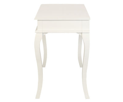 Queen Ann 1 Drawer Sofa Table (White)