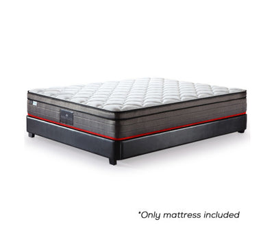 Kingston Slumber Mattress QUEEN Size Bed Euro Top Pocket Spring Bedding Firm Foam 33CM
