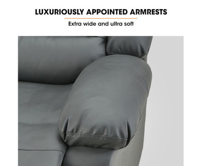 FORTIA Luxury Recliner Chair, Grey