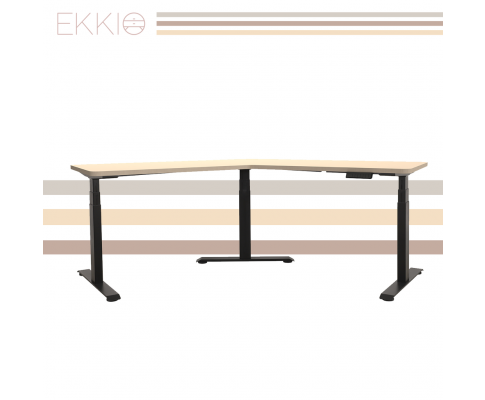 EKKIO Adjustable Desk Riser Frame - Three Leg Stand (Black)EK-DRF-103-DR