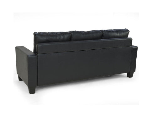Sarantino Corner Sofa Lounge Couch Modular Furniture Chair Home Pu Leather Chaise White L Shape