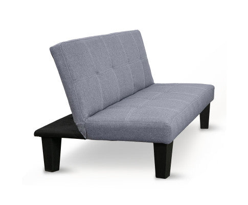 Sarantino Sofa Bed Lounge Couch Futon Furniture Seat Adjustable Suite Dark Grey